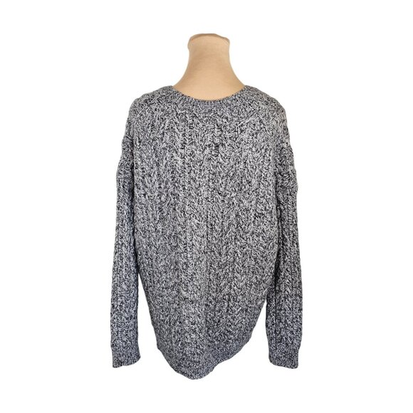 VINCE. Grey Cable Knit Wool Cashmere Blend Sweater Sz S - Picture 5 of 10